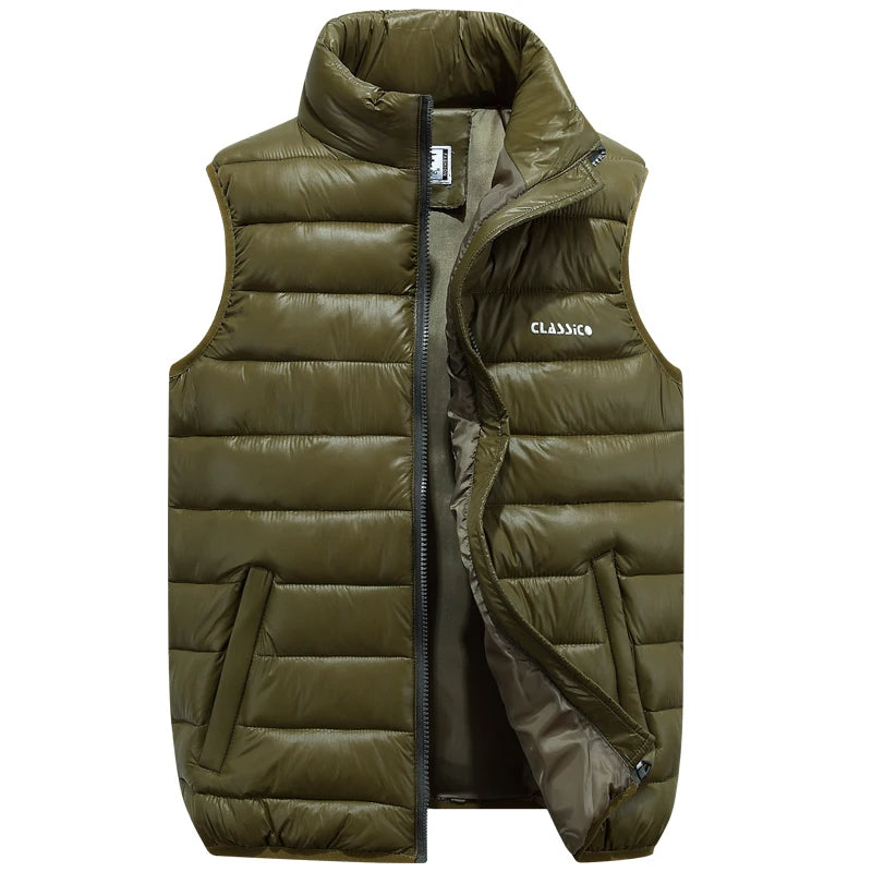 Heren Donsvest Polyester Klassiek 2