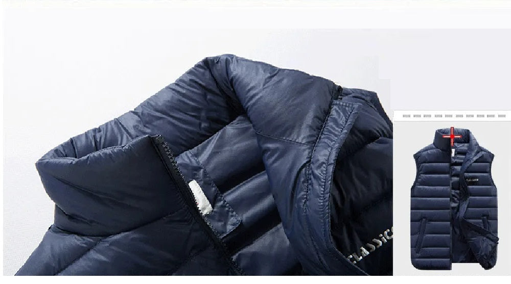 Heren Donsvest Polyester Klassiek 5