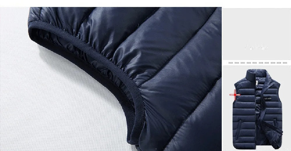 Heren Donsvest Polyester Klassiek 6