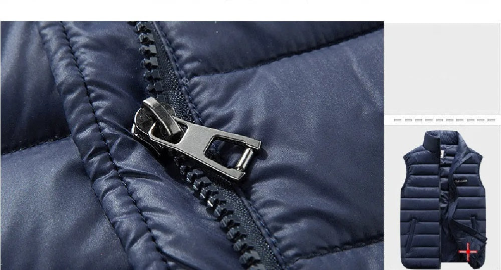 Heren Donsvest Polyester Klassiek 8