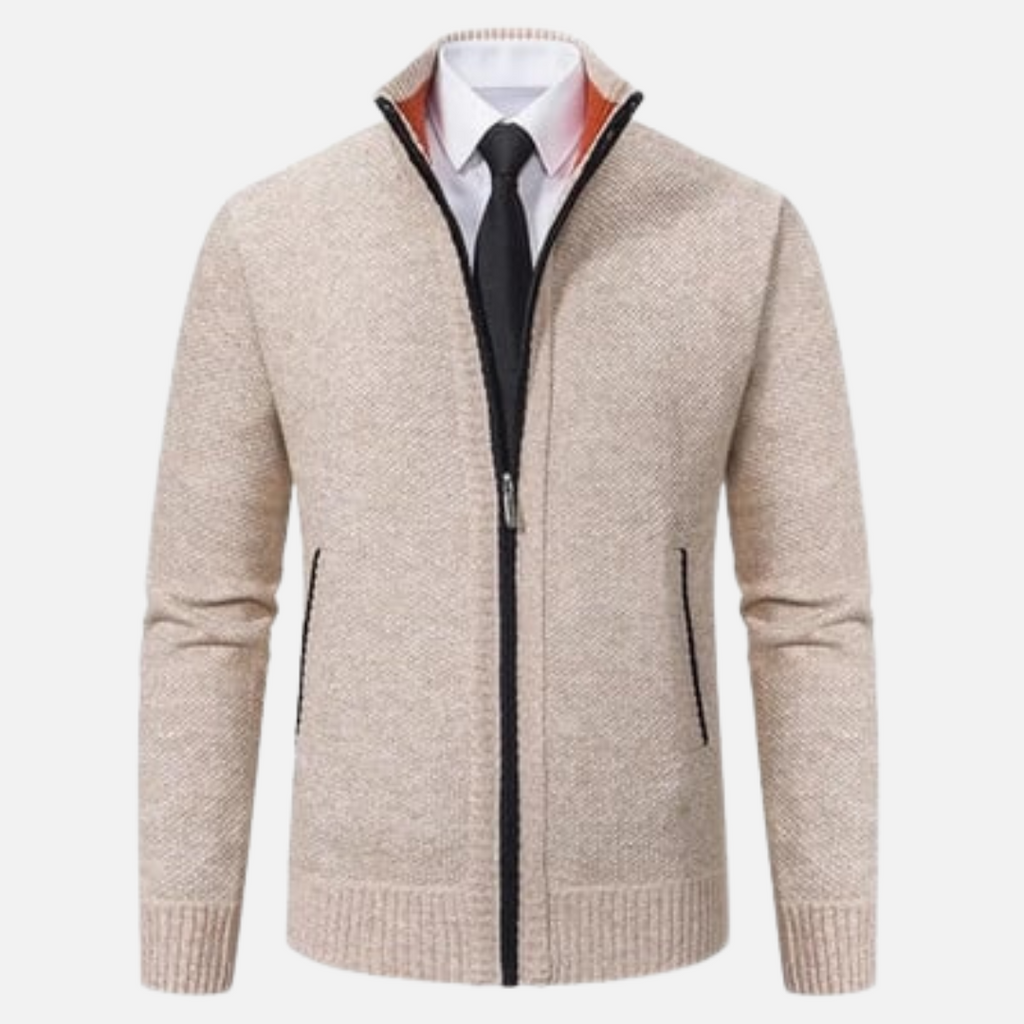 Heren Fleece Vest Slim Fit met Rits 1