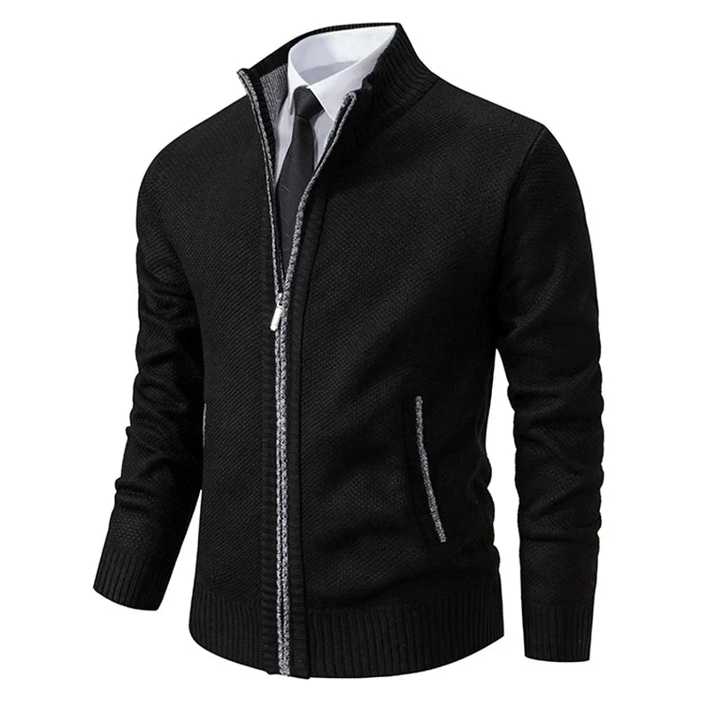 Heren Fleece Vest Slim Fit met Rits 3