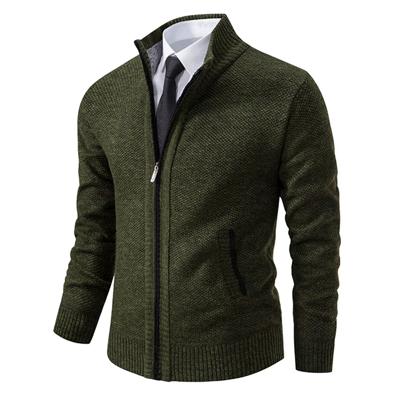 Heren Fleece Vest Slim Fit met Rits 4