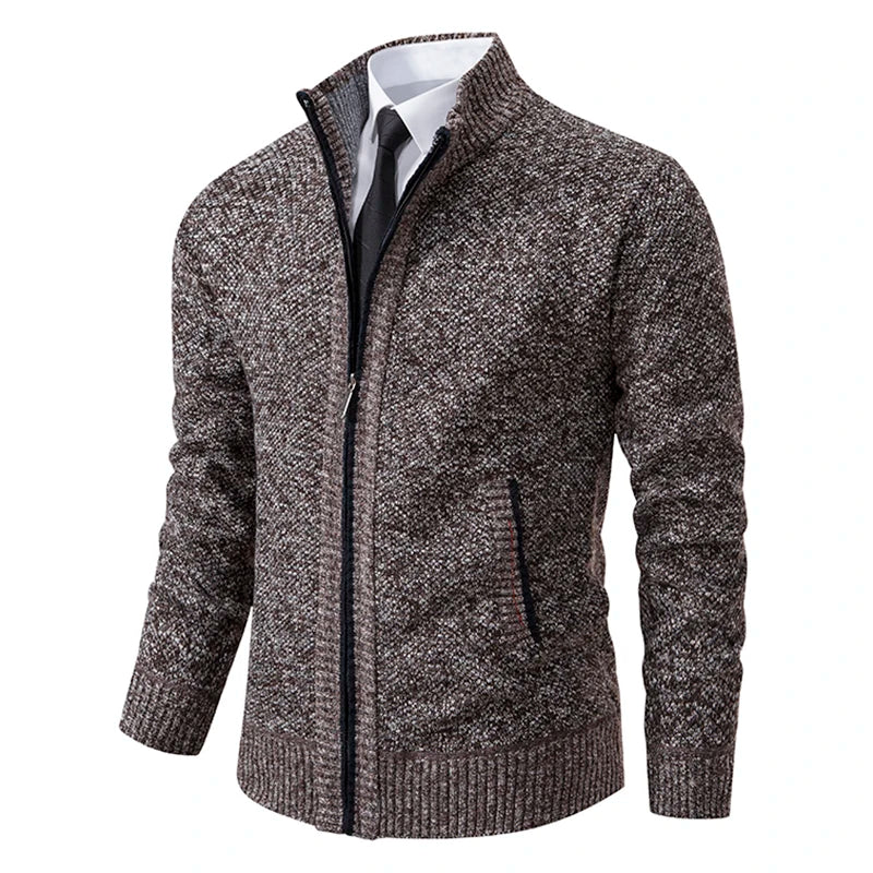 Heren Fleece Vest Slim Fit met Rits 6