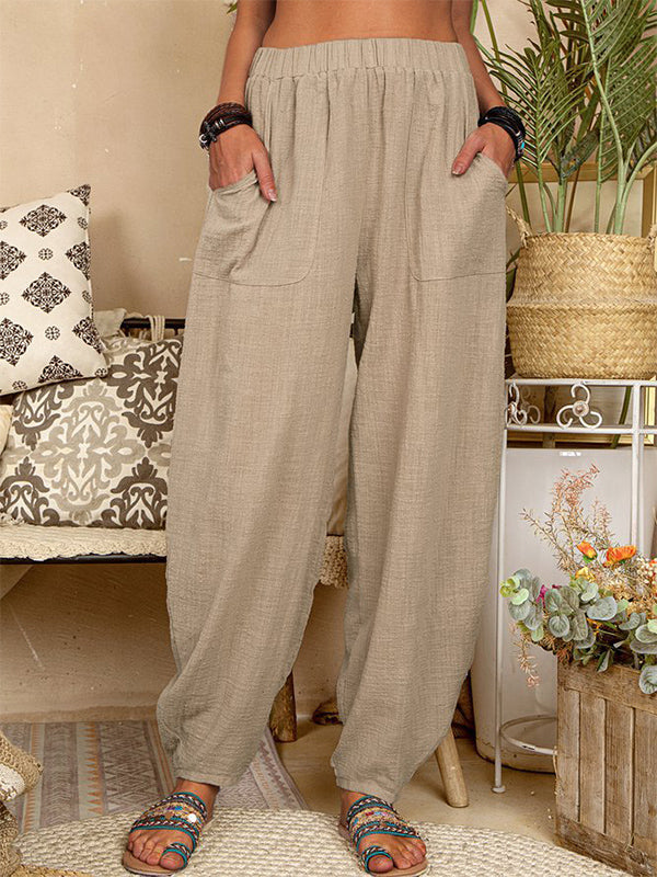 Heren Harem Broek Katoen Relaxed Fit 0