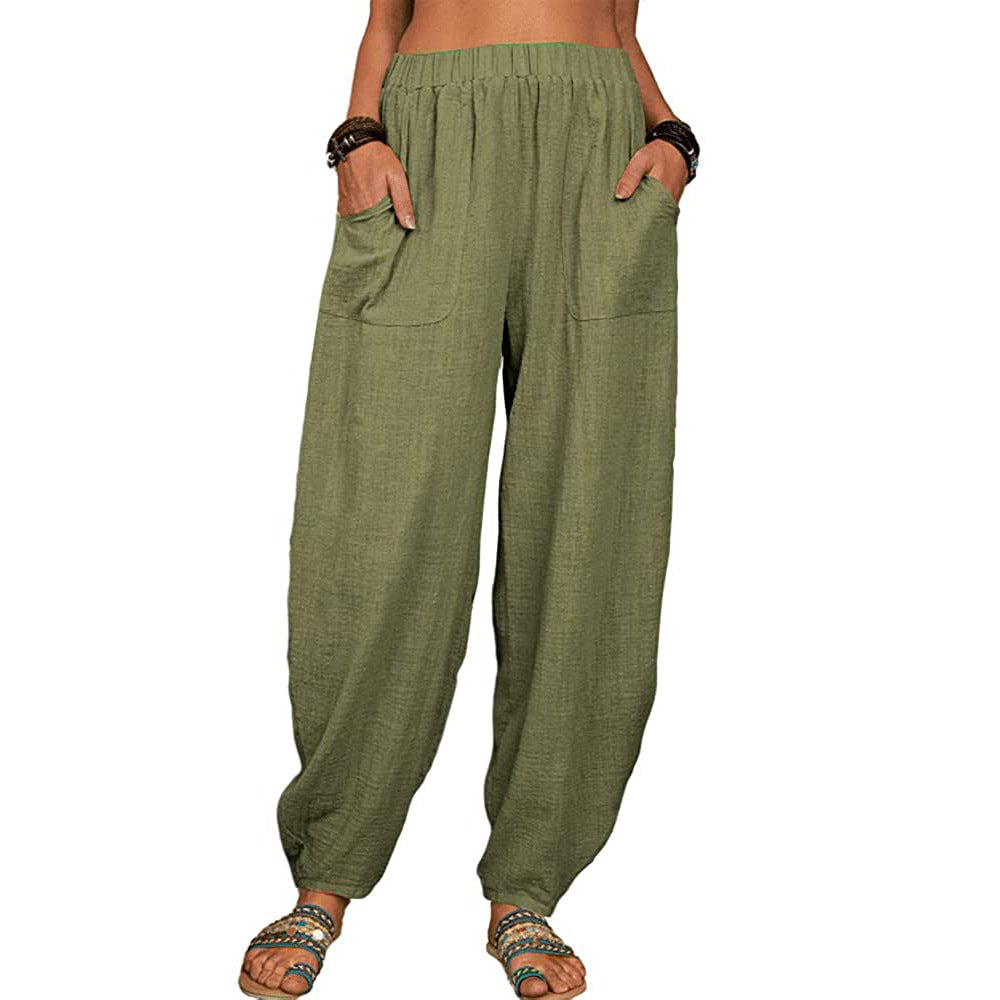 Heren Harem Broek Katoen Relaxed Fit 10