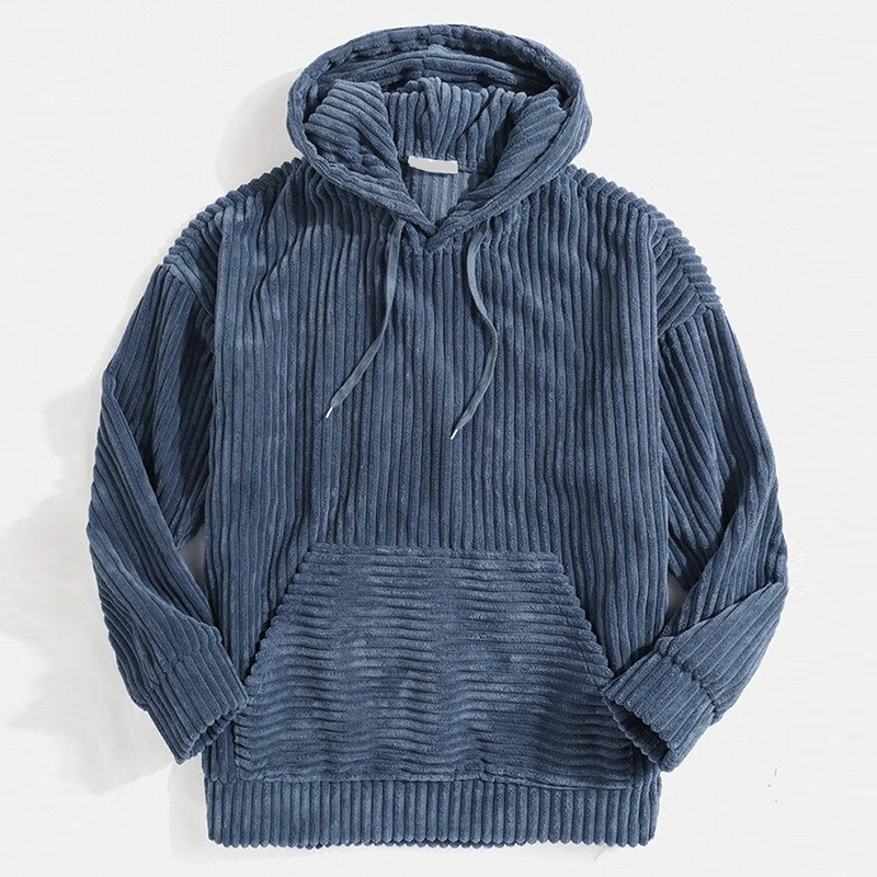 Heren Hoodie Corduroy Luxe Velvetron Katoen 0