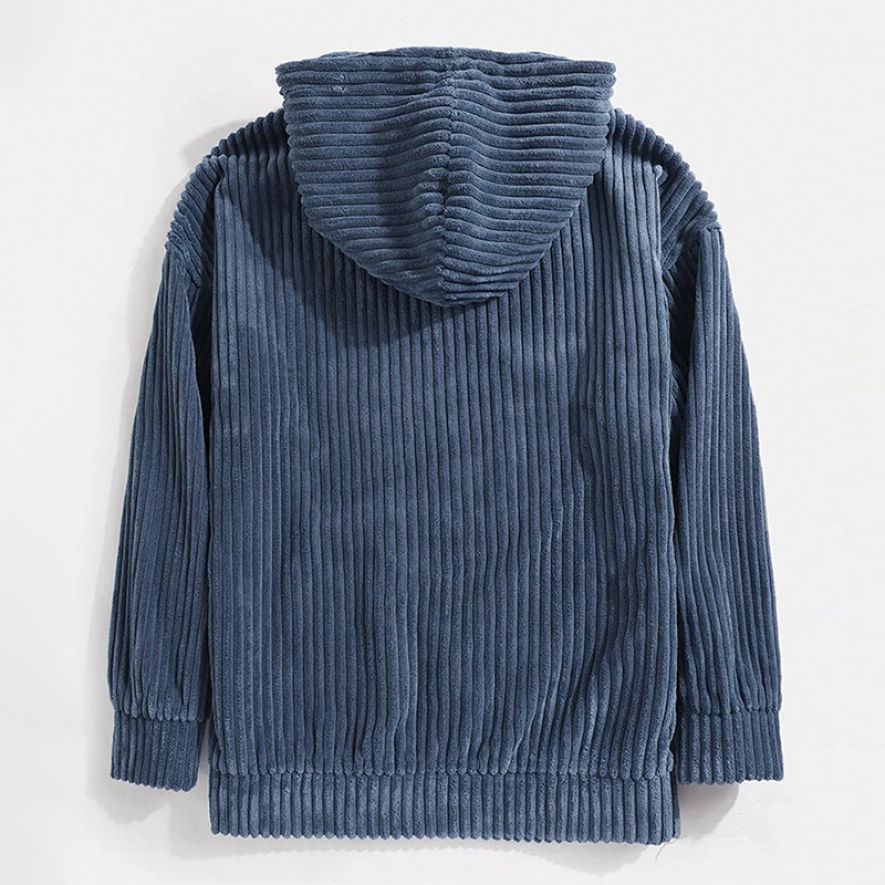 Heren Hoodie Corduroy Luxe Velvetron Katoen 1