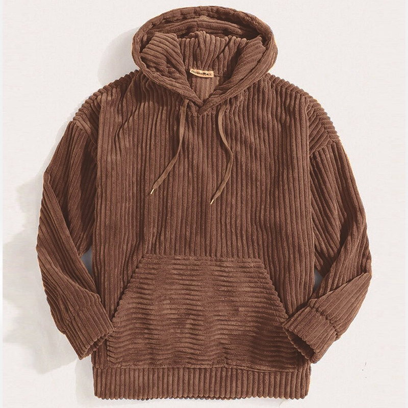 Heren Hoodie Corduroy Luxe Velvetron Katoen 3