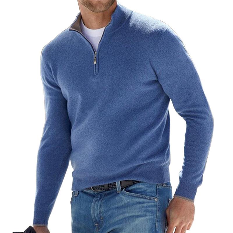 Heren Hoodie Katoen Met Rits Normale Pasvorm 1