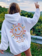 Heren Hoodie Katoen Met Statement Slogan 0