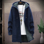 Heren Hoodie Katoen Rits Warm Fleece 0