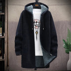Heren Hoodie Katoen Rits Warm Fleece 1