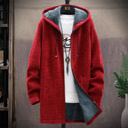 Heren Hoodie Katoen Rits Warm Fleece 2