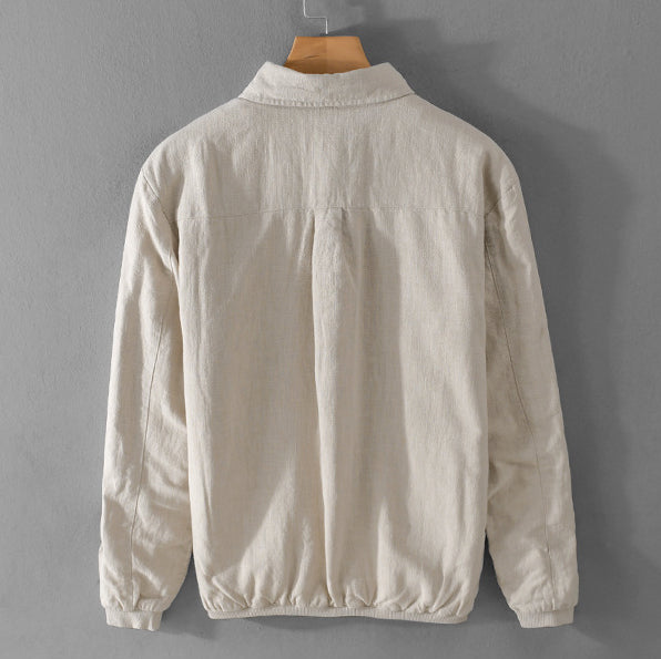 Heren Jas Katoen Casual Button-Up 3