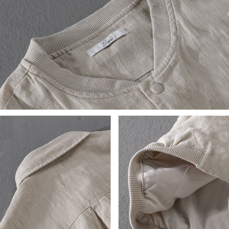 Heren Jas Katoen Casual Button-Up 4