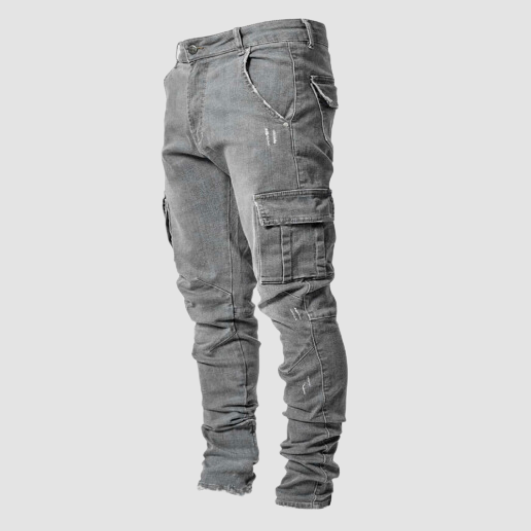 Heren Jeans Hoog Elastisch Katoen Slim Fit 1
