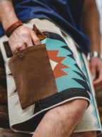 Heren Korte Broek Viscose/Nylon Geometrisch met Koord 3