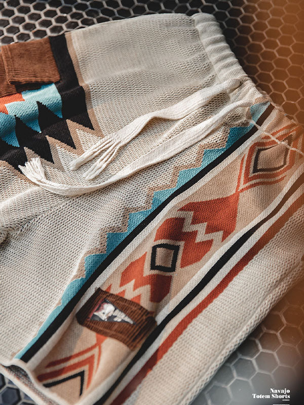 Heren Korte Broek Viscose/Nylon Geometrisch met Koord 6