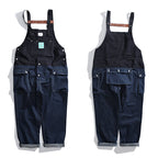 Heren Overalls Katoen Kleurblok Casual Oversized 4