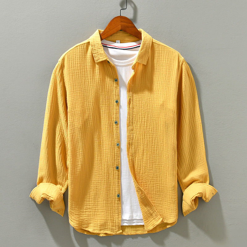 Heren Overhemd Katoen Relaxed Fit Comfortabel 0