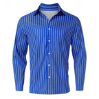 Heren Overhemd Lange Mouwen Katoen Casual 3