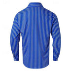 Heren Overhemd Lange Mouwen Katoen Casual 4