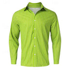 Heren Overhemd Lange Mouwen Katoen Casual 5
