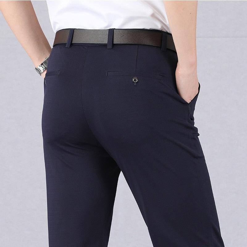 Heren Pantalon Stretch Slim Fit Katoen voor Casual en Werk 0