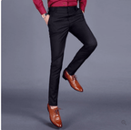Heren Pantalon Stretch Slim Fit Katoen voor Casual en Werk 3