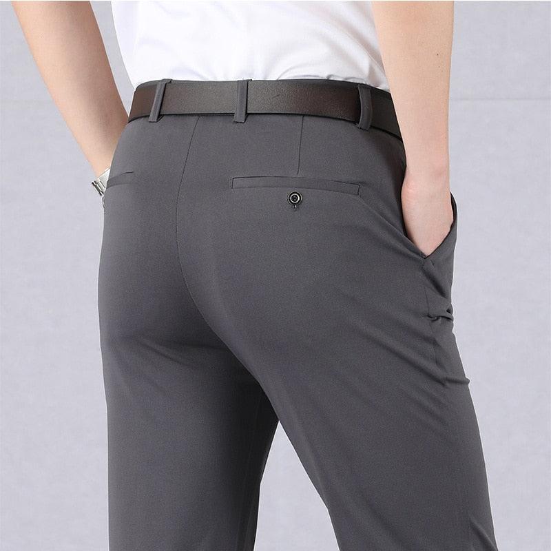 Heren Pantalon Stretch Slim Fit Katoen voor Casual en Werk 9