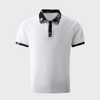 Heren Polo Shirt Katoen met Bloemenvoering 1