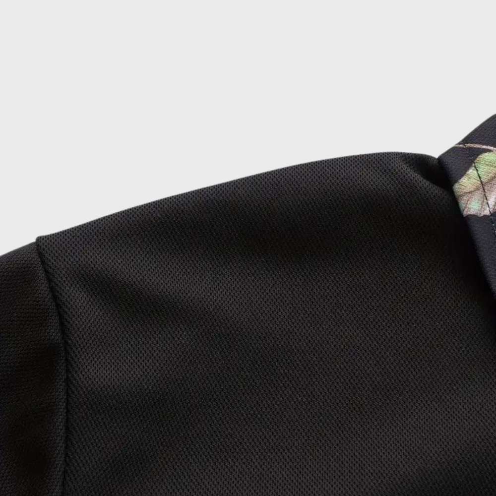 Heren Polo Shirt Katoen met Bloemenvoering 8