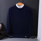 Heren Pullover Wollen Trui Zwart 2
