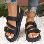 Heren Sandalen Vegan Leer Zwart Bruin Zomer 0