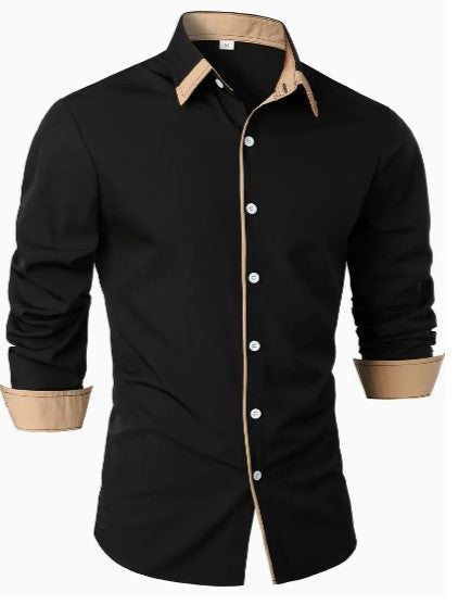 Heren Shirt Lange Mouwen Polyester Casual 0