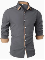Heren Shirt Lange Mouwen Polyester Casual 3