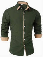 Heren Shirt Lange Mouwen Polyester Casual 4