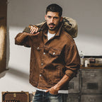Heren spijkerjasje – Relaxed Fit – Knoopsluiting – Borstzakken – Heuplengte Casual 0