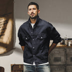 Heren spijkerjasje – Relaxed Fit – Knoopsluiting – Borstzakken – Heuplengte Casual 4