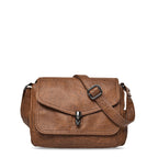 De Regina Crossbody Bag Vegan Leer Zwart Kleine Schoudertas Met Binnen Compartiment