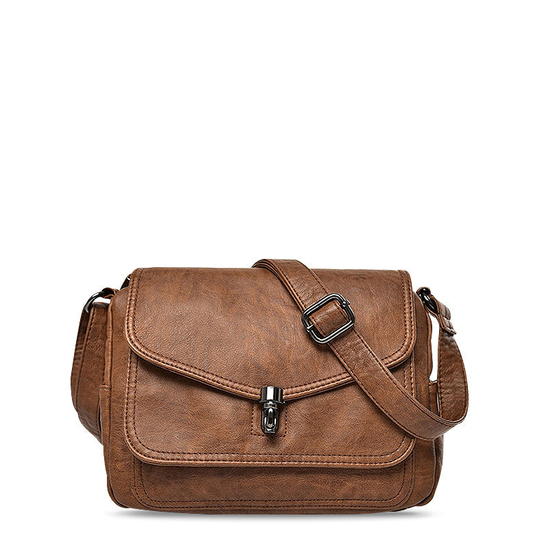 De Regina Crossbody Bag Vegan Leer Zwart Kleine Schoudertas Met Binnen Compartiment