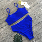 Hoge Taille Bikini voor Vrouwen met Tummy Control en Verstevigde Cups 5
