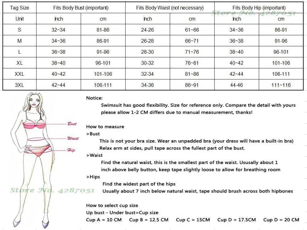 Hoge Taille Gevoerde Bikini Set Dames met Kettingbanden 6