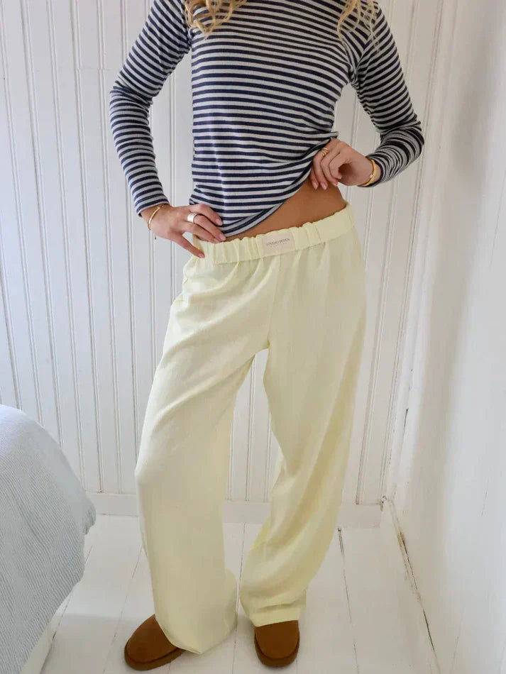 Ontspannen Gestreepte Broek | Katoen | Comfort & Stijl