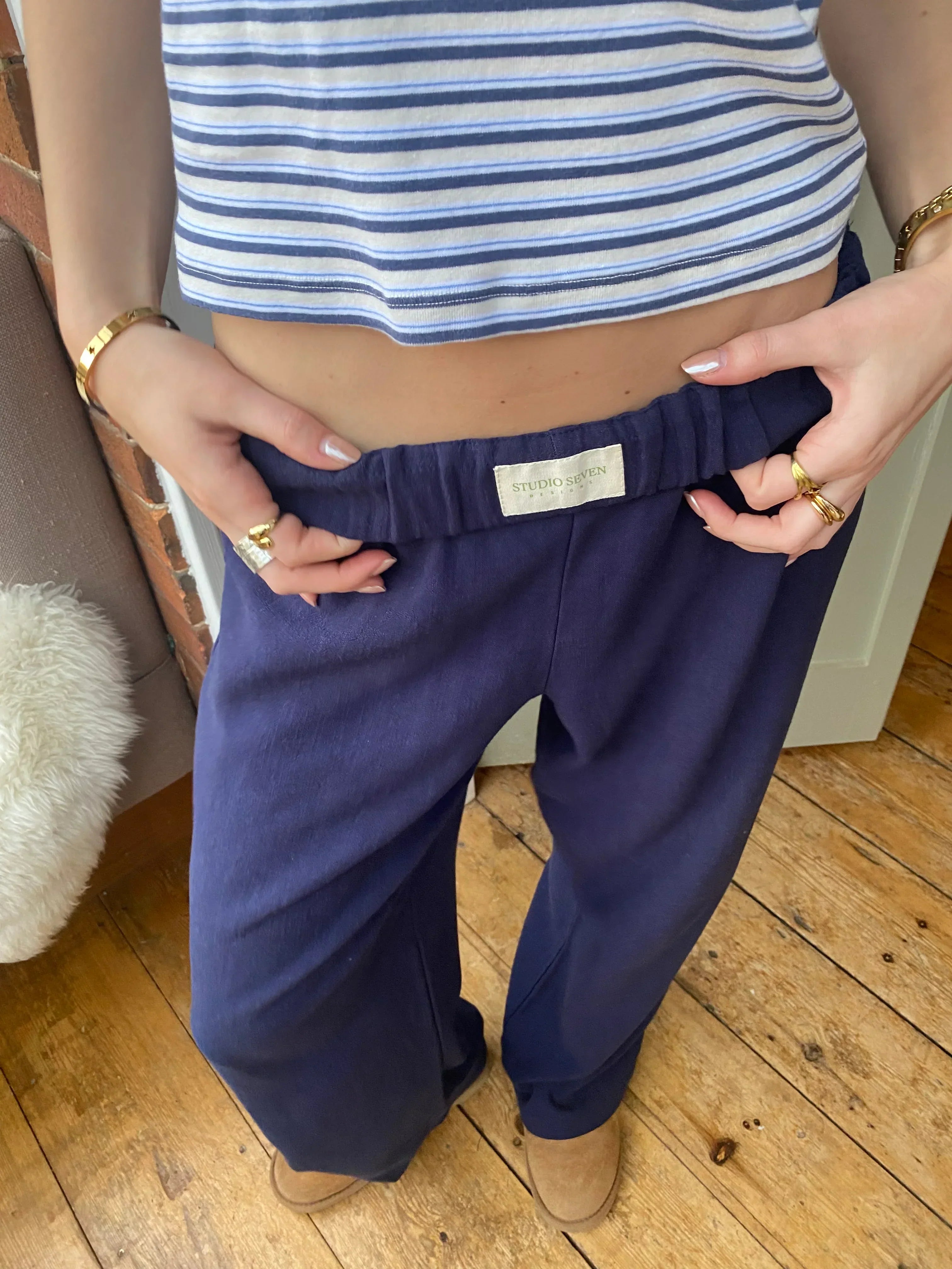 Ontspannen Gestreepte Broek | Katoen | Comfort & Stijl