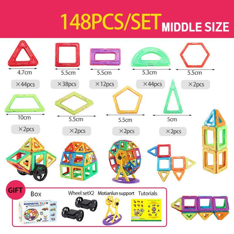 Magnet Building Blocks - laat uw creativiteit de vrije loop - Magnetische bouwstenen