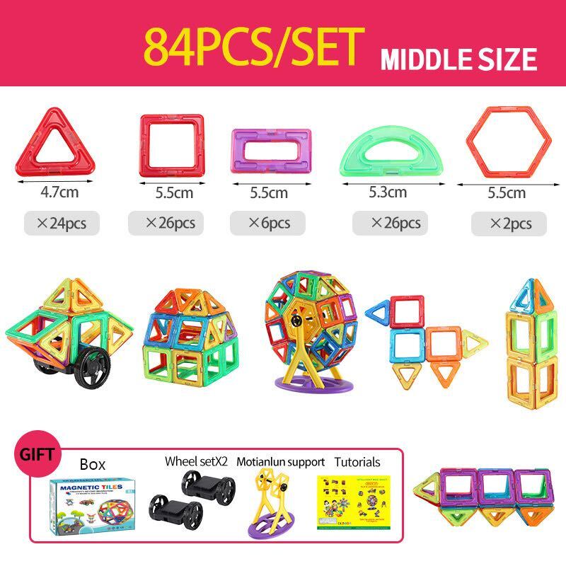 Magnet Building Blocks - laat uw creativiteit de vrije loop - Magnetische bouwstenen