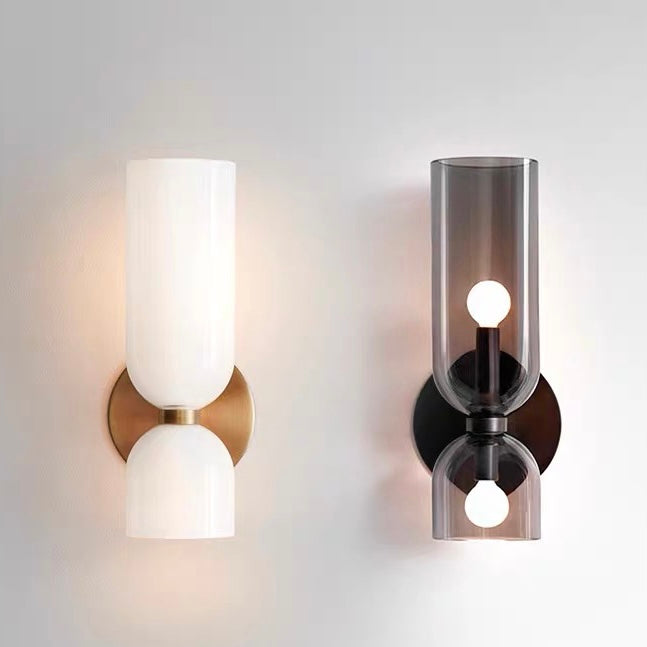 Dubbele Hoofd Glas Wandlamp LED Wandlamp voor Slaapkamer Moderne Sfeervolle Verlichting
