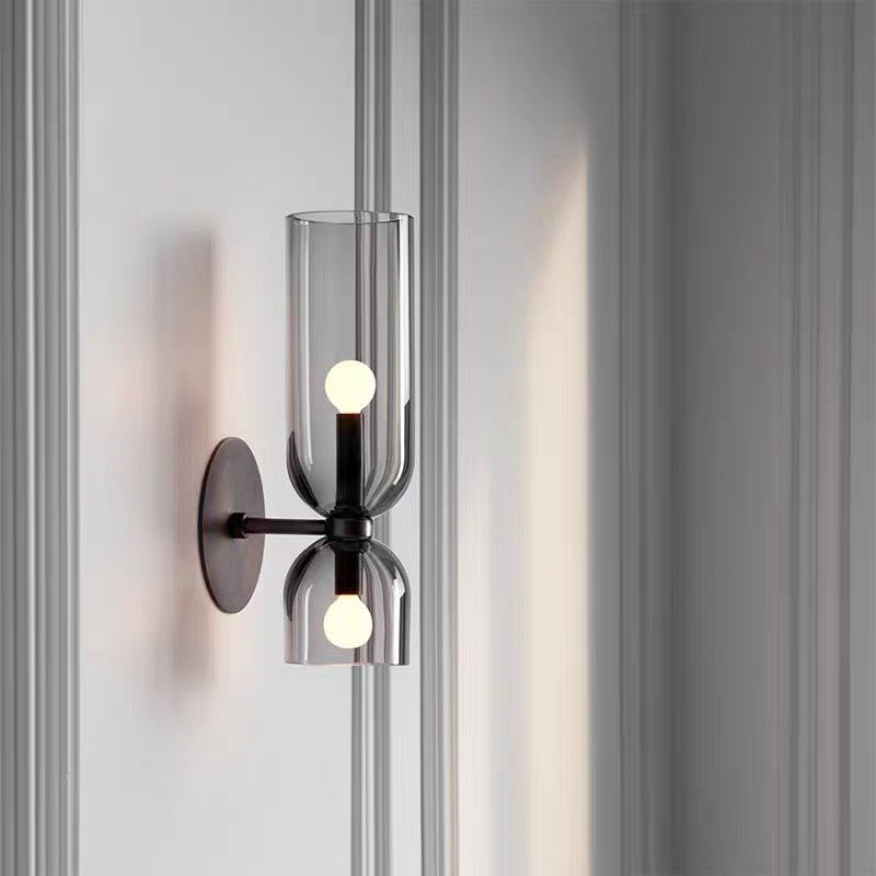 Dubbele Hoofd Glas Wandlamp LED Wandlamp voor Slaapkamer Moderne Sfeervolle Verlichting